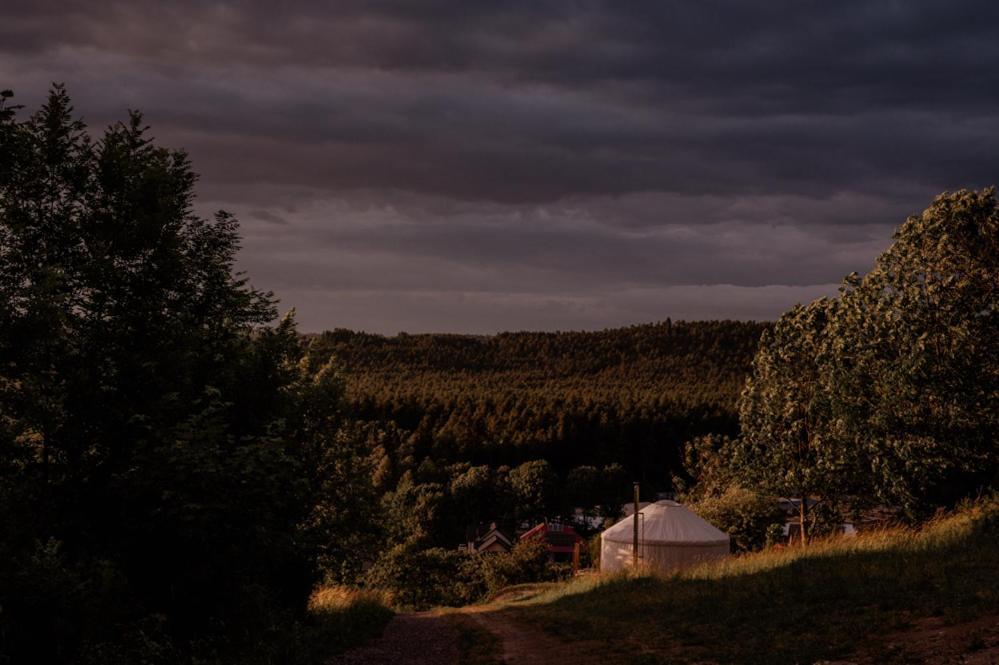 Jurty Z Widokiem, Prywatna Balia- Dzikolas Glamping Krasnobród Exterior foto