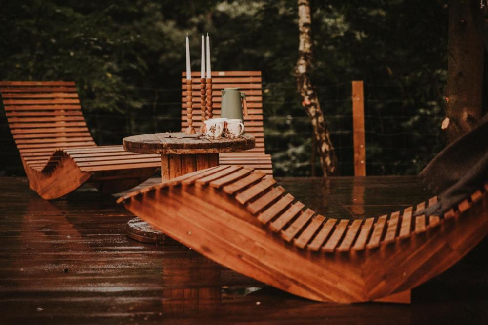 Jurty Z Widokiem, Prywatna Balia- Dzikolas Glamping Krasnobród Exterior foto