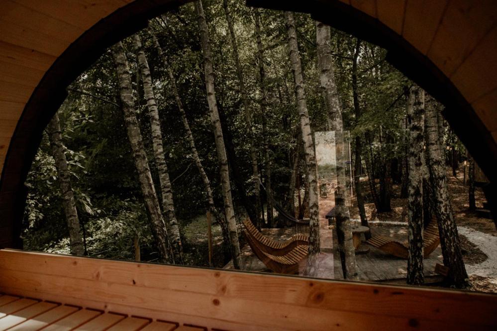 Jurty Z Widokiem, Prywatna Balia- Dzikolas Glamping Krasnobród Exterior foto